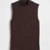 Moderne tanktop met staande kraag