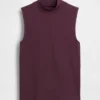 Moderne tanktop met staande kraag