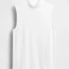 Moderne tanktop met staande kraag