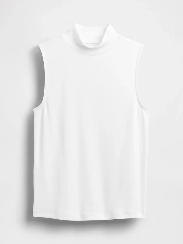 Moderne tanktop met staande kraag
