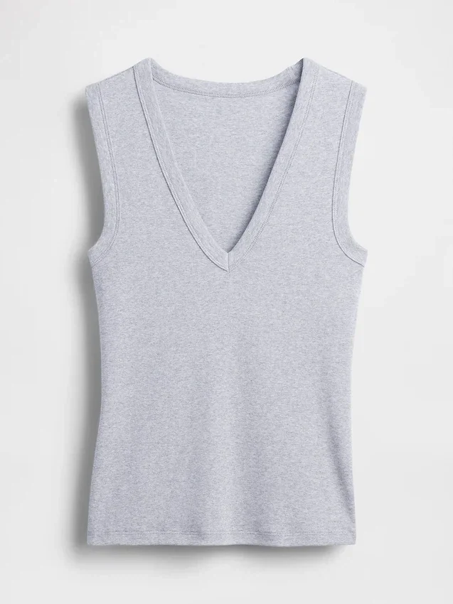 Moderne tanktop met V-hals