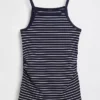 Moderne zwangerschapskleding-tanktop met schortkraag