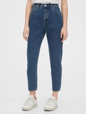 Mom-jeans met hoge taille
