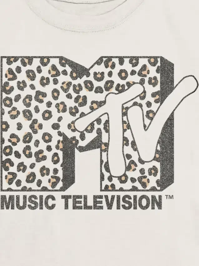 Mtv-T-shirt met luipaardlogo voor kinderen