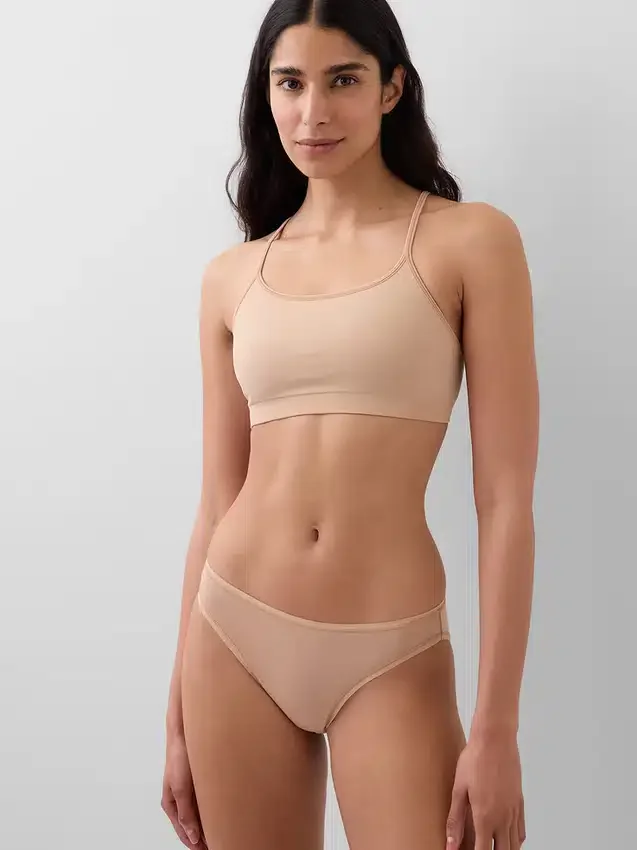 Naadloze bralette met racerback