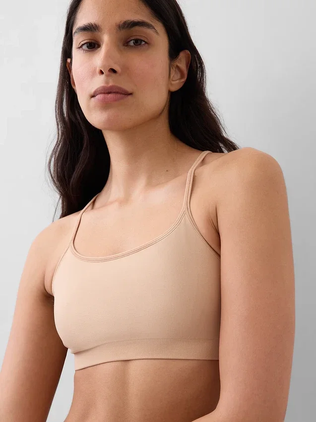 Naadloze bralette met racerback