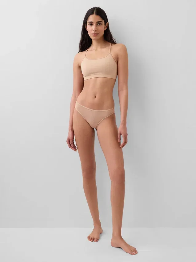 Naadloze bralette met racerback