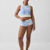 Naadloze geribde crop-tanktop