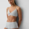 Naadloze, geribde driehoekige bralette