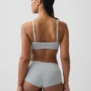 Naadloze, geribde driehoekige bralette