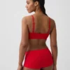 Naadloze, geribde driehoekige bralette