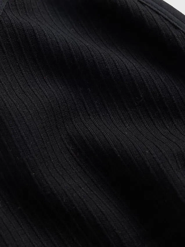 Naadloze, geribde driehoekige bralette