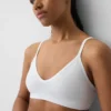 Naadloze, geribde driehoekige bralette