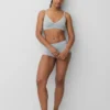 Naadloze, geribde driehoekige bralette