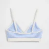 Naadloze, geribde driehoekige bralette