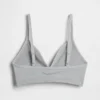 Naadloze, geribde driehoekige bralette