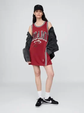 NBA Miami Heat gerecyclede jersey-minijurk