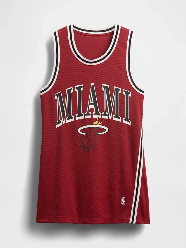 NBA Miami Heat gerecyclede jersey-minijurk
