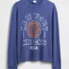 NBA New York Knicks cropped T-shirt met print