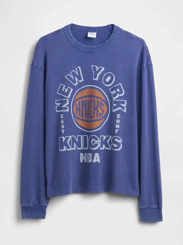 NBA New York Knicks cropped T-shirt met print
