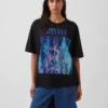 Nirvana T-shirt met print, zwaar, cropped