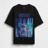 Nirvana T-shirt met print, zwaar, cropped