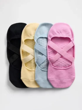 No-Show-sokken met antislipzool (4-pack)
