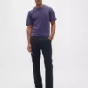 Ontspannen rechte utility-kaki broek