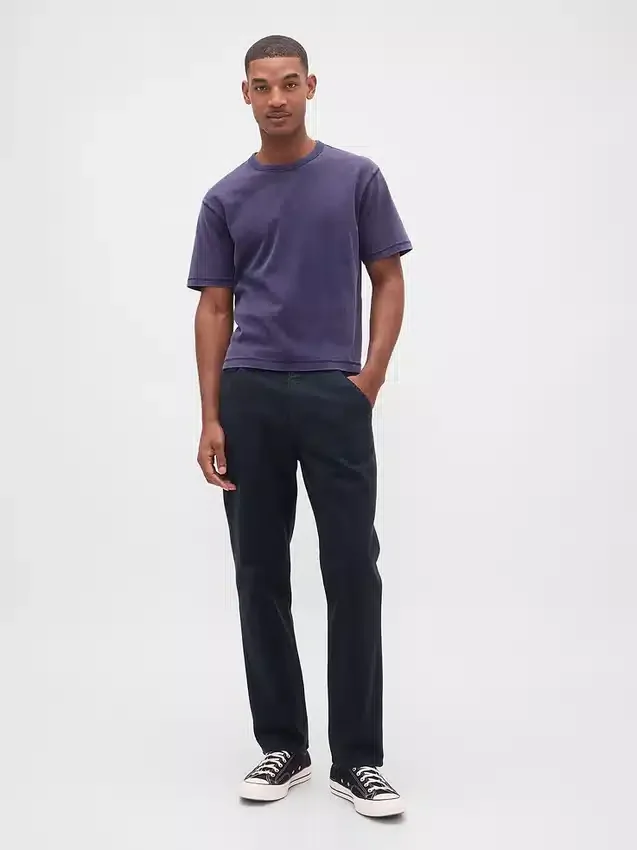 Ontspannen rechte utility-kaki broek