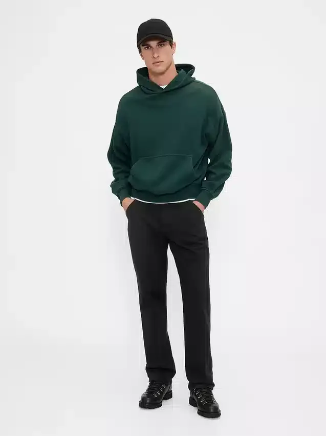 Ontspannen rechte utility-kaki broek