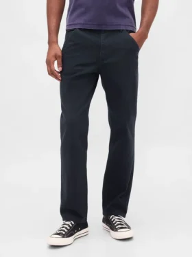 Ontspannen rechte utility-kaki broek