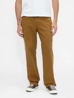 Ontspannen rechte utility-kaki broek