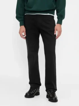 Ontspannen rechte utility-kaki broek