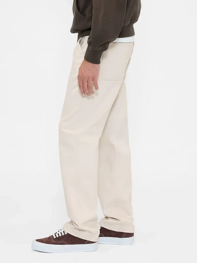 Ontspannen rechte utility-kaki broek