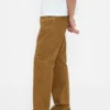 Ontspannen rechte utility-kaki broek