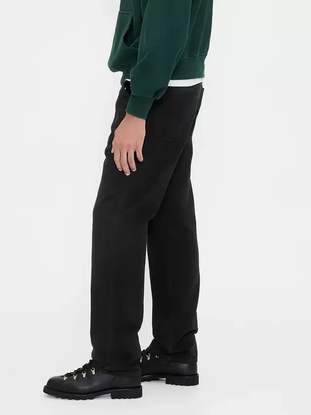 Ontspannen rechte utility-kaki broek