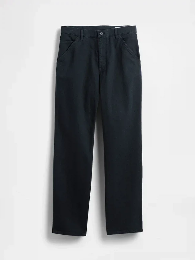 Ontspannen rechte utility-kaki broek