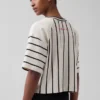 Ouigap zwaar gewicht crop-T-shirt
