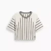 Ouigap zwaar gewicht crop-T-shirt