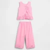Outfitset met oogjes en ruches voor Baby & Peuter
