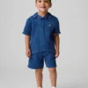 Outfitset van katoenen gaasdenim voor Baby & Peuter