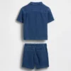 Outfitset van katoenen gaasdenim voor Baby & Peuter