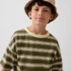 Overdyed denim buckethoed voor kinderen
