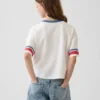 Oversized boxy T-shirt met print voor kinderen