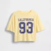 Oversized, boxy T-shirt met staatslogo voor kinderen