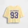 Oversized, boxy T-shirt met staatslogo voor kinderen