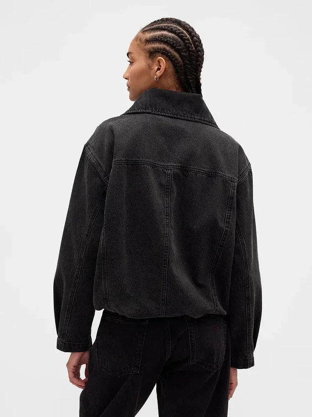 Oversized cocoonjas van denim