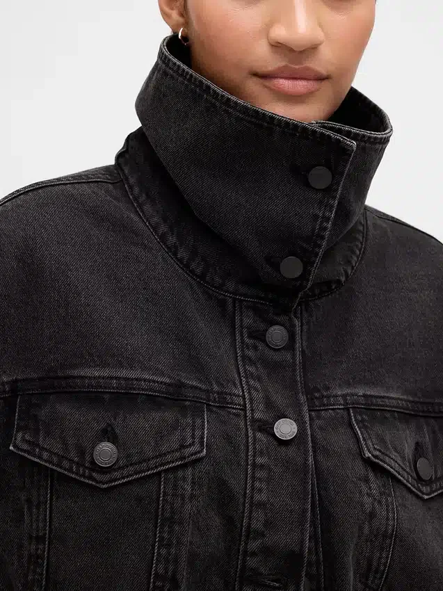 Oversized cocoonjas van denim