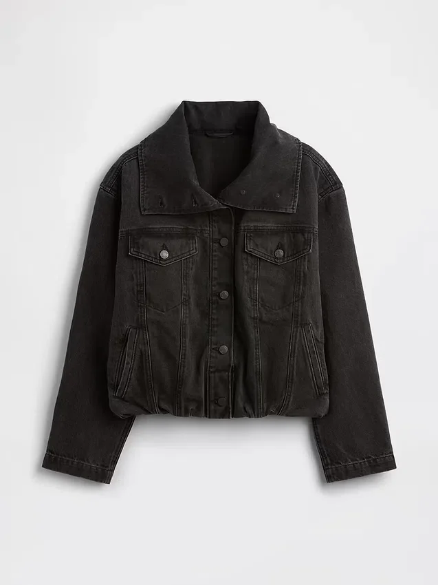 Oversized cocoonjas van denim