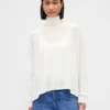 Oversized coltrui met pointelle-patroon